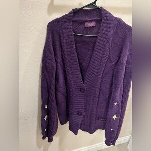 Taylor Swift Speak Now Taylor's Version Purple Cardigan Sweater XL/2XL